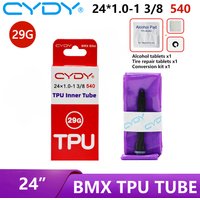 CYDY Bike TPU Inner Tube Camera 24” 540 24x1.0,1 1/8,1.1,1 1/4,1 3/8 Inch Presta valve BMX Bicycle Tire pneu Cycling Tyre 29G