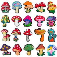 Cute Mushroom Shoe Charms for Crocs Accessories Charms Clogs Bubble Slides DIY Shoe Decoration Buckle Charms Party Gifts