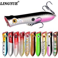 1pc Popper Fishing Lure Topwater Wobbler Artificial Hard Bait Fishing Lure