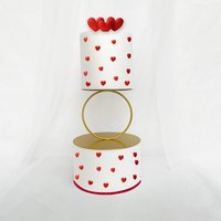 Round Cake Stand Floating Cake Separator for Wedding Valentine's Day Happy Birthday Cake Accessories