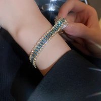 Bohemian Style Women Exquisite Luxury Roman Fashion Crystal Bracelet Jewelry Braided Wedding Jewelry Gift Jewelry