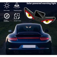 Hot Car LED Wireless Solar Devil Light Triangle Window Decoration Neon Light Car Interior Atmosphere Light Without Wiring