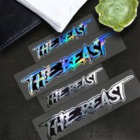 2 Sizes Combo Pack THE BEAST Motorcycle Sticker Waterproof for Motorcycle Fuel Tanks Helmets Bicycle Body Universal Vinyl Decals