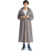 Disposable Adult Long Raincoat Windproof Waterproof Rain Coat Drawstring EVA Rain Coat Portable for Outdoor Travel Emergency