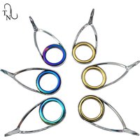 TN75 Spinning Medium Fishing Rod Guide Stainless Steel Bracket Ceramics Rings DIY Fishing Rod Accessories