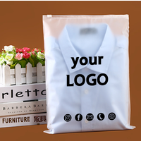 50 Stück, individuelle Aufbewahrung, gefrostete Reißverschlusstaschen, Heimkleidung, Hemden, Geschäft, Kleinunternehmen, Verpackung, Produkttaschen, drucken Sie Ihr eigenes Logo