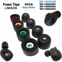 6PCS Memory Foam Ear Tips Cushion Earbuds For Sony WF-1000XM6 WF-1000XM5 WF-1000XM4 WF-1000XM3 Eartips Anti Slip Earplugs