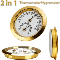 2-In-1 Thermometer And Hygrometer Dual Measurement Of Temperature And Humidity, 5cm Dial, Clear Reading, Physical Sensor