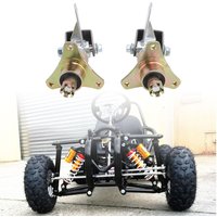 Front Wheel Hubs Steering Spindle High Hardness Go Kart Steering Spindle Knuckle Bracket Kit Abrasion Resistant for Quad Bike