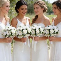 Bride Bridesmaids Wedding Bouquet Marriage Party Accessories Bridal Bouquets Wedding Flowers Centerpiece Silk Roses Artificial