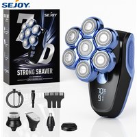 Sejoy 7D Shaver for Men Electric Shaver Powerful Bald Head Shaver Beard Shaving Machine For Men Razor Men Grooming Kit Husband