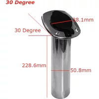 15/30/90 Degree Fishing Rod Holder Stainless Steel Flush Mount Fishing Rod Holder boat rod holders marine boat yacht accessories
