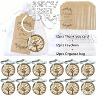6/12sets White Cloud Pigeon Pendant, Peace Dove Wishes, Keychain Gift Set, Guest Souvenir Gifts, Baptism, Party Gifts
