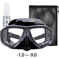 Myopia scuba diving Mask Snakeskin anti fog for spearfishing gear swimming masks googles nearsighted lenses short-sighted