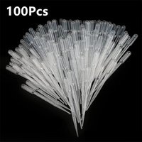 100Pcs/Lot Laboratory Pipette 1ml 3ml 5ml 10ml Plastic Disposable Graduated Container Liquid Dropper Equipment Straw Makeup Tool