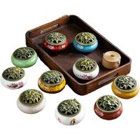 Ceramic Incense Burner Household Incense Kiln Ceramic Incense Burner Sandalwood Box Incense Diffuser Ceramic Incense Burner