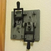 Horror Movie Props Light Switch Cover Wall Plate Casket Outlet Double Lever Switch Plate Home Decor Halloween Switch Cover