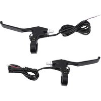 Electric Bike Brakes 1 Pair 2 Wires Left & Right E bike Electric Brake Lever Replacement Parts Brake Lever Set
