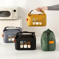 Printed Insulated Lunch Bag Insulation Bento Pack Aluminum Foil Rice Meal Ice Pack Portable Dinner Picnic Food Storage Handbag