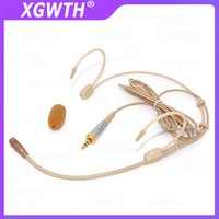 Headset Microphone Condenser Hypercardioid Double Ear Hanging Headworn Mic for Sennheiser Digital Wireless Microphone System