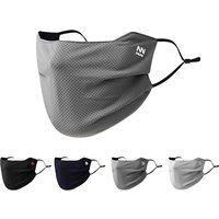 AliExpress NONE Sun Protection Face Mask For Men Reusable Breathable UV Face Shield Solid Color Washable Face Mask Summer Cycling Face Mask