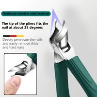 Thick Nail Design Stainless Steel Nail Clipper, Suitable for Adults and Seniors with Thick Hard Nails - Unisex,