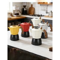 Double Valve Coffee Moka Pot 6th Generation Pressure Boost Valve Espresso Portable Maker Home Camping Italian Multiple Colors