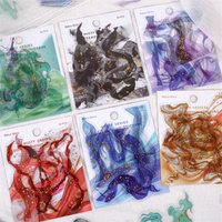 20 pcs Hot stamping ribbon PET material Decorative sticker Diary Album Scrapbooking material Junk Journal Supplies