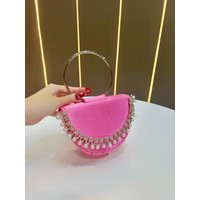 Luxury Satin Pearl Beading Evening Bag Women Fashion Tassels Design Tote Bags Shiny Rhinestones Clutch Purse Chain Shoulder Bags