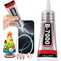 JXVX 50ml Klej B7000 do ekranów dotykowych telefonów komórkowych, superklej B-7000, klej do naprawy szkła telefonów, narzędzia do naprawy diamentów i biżuterii.
