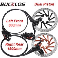 AliExpress BUCKLOS Bicycle Oil Pressure Brakes with 160mm G3 Rotor Bike Hydraulic Disc Brake Set Aluminum Alloy Road MTB Disc Brake Kit
