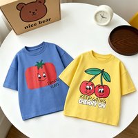 Fruit TShirt 1-7Years Old Child Short Sleeve Printing Tees Summer Child's Clothes Pure Cotton Tees Kids Lovely Round Neck Tops