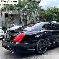 For benz S class w221 spoiler 2006-2015 S65 ABS Plastic Unpainted Color Rear Roof Spoiler Wing Trunk Lip Boot Cover Car Styling
