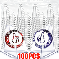 10-100PCS Clear Acrylic Coin Display Stand Holders Small Easel Rack Trading Card Holder Support for Kpop Idol Card Organizer