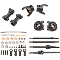 MEUS Racing Brass Straight Axle Kit Portal Change Straight Axle For FMS FCX24 Power Wagon Smasher Lemur K5 Blazer and FCX18 LC80