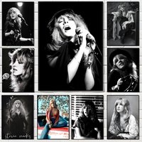 Singer S-Stevie Nicks Poster Decorative Wall Art Stickers Mural Photo Print for Home Living Room Hallway Decor