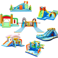 Outdoor Indoor Home Use Jump Castle Inflatable Water Slide Combo Bouncy Castle Bounce House Jump With Blower Kids