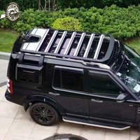 Aluminum Alloy Roof Rack for Land Rover Discovery 4 with 100kg Capacity Luggage Frame Ladder Bag Roof Platform