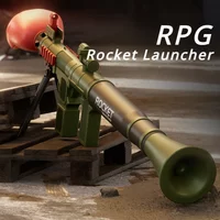 RPG Fist Rocket Launcher Toy Manual Soft Foam Blaster Outdoor Multiplayer Team Battle Toy Safe Shooting Toy Playset