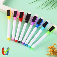 Erasable Whiteboard Pen Dry Erase Markers With Eraser Cap For Office School Stationery Magnetic Whiteboard Markers Pen Dry Erase