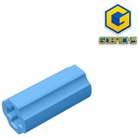 Gobricks 59443 10PCS Technic Axle Parts Connector Smooth Bricks Compatible 6538c DIY Building Blocks Car Device Model Sets Gift