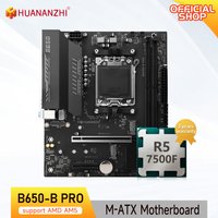 HUANANZHI B650M B PRO AMD AM5 Motherboard with Ryzen R5 7500F support M.2 NVME WIFI Dual Channel DDR5 EXPO RAM