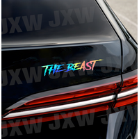 THE BEAST Motorcycle Helmet Sticker Waterproof Motor bike Fuel tank Fender Front Fairing Scooter Vinyl Decals Car Accessories