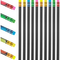 Color Changing Mood Pencil with Eraser 2B Changing Fun Pencil Thermochromic Pencils Set for 24 Christmas Valentine Birthday Penc
