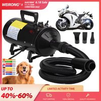 VickyHome Motorcycle Car Bike Vechicle Power Dryer, Portable Blower & Blaster Pet Dog Grooming Dryer- Dry and Dust image 4