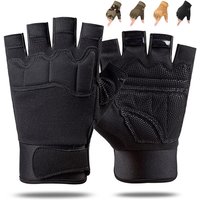 Fingerless Tactical Gloves Padded Lightweight Breathable Climbing Glove for Rock for cycling and rock climbing mountain climbing