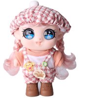 21cm/8.3 IN Cute Doll Cartoon 3D Acrylic Eyes MIni Make Up Imitation Baby Girl Toys Soft Reborn Baby Dolls for Girls