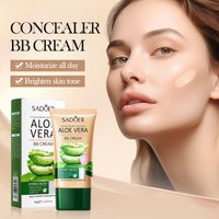 40g Aloe Vera Concealer Bb Cream, Contouring and Beautifying Makeup, Strong Coverage Without Feeling Stuffy, Delicate Texture, Skin Moisturizing, Available in Natural Color and Ivory White