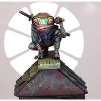 resin soldier model GK 75 MM Fantasy Frog Soldier unassembled and unpainted DIY kit 798