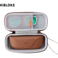 HIBLOKS For Ray-Ban Meta Wayfarer RW4008/RW4006/RW4012/Skyler/Headliner (GEN1 &GEN2) Portable Bag Anti-fall Soft Glasses Bag